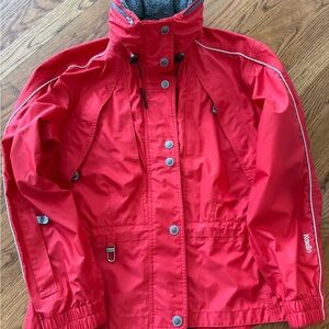 Womans Kaelin red ski jacket